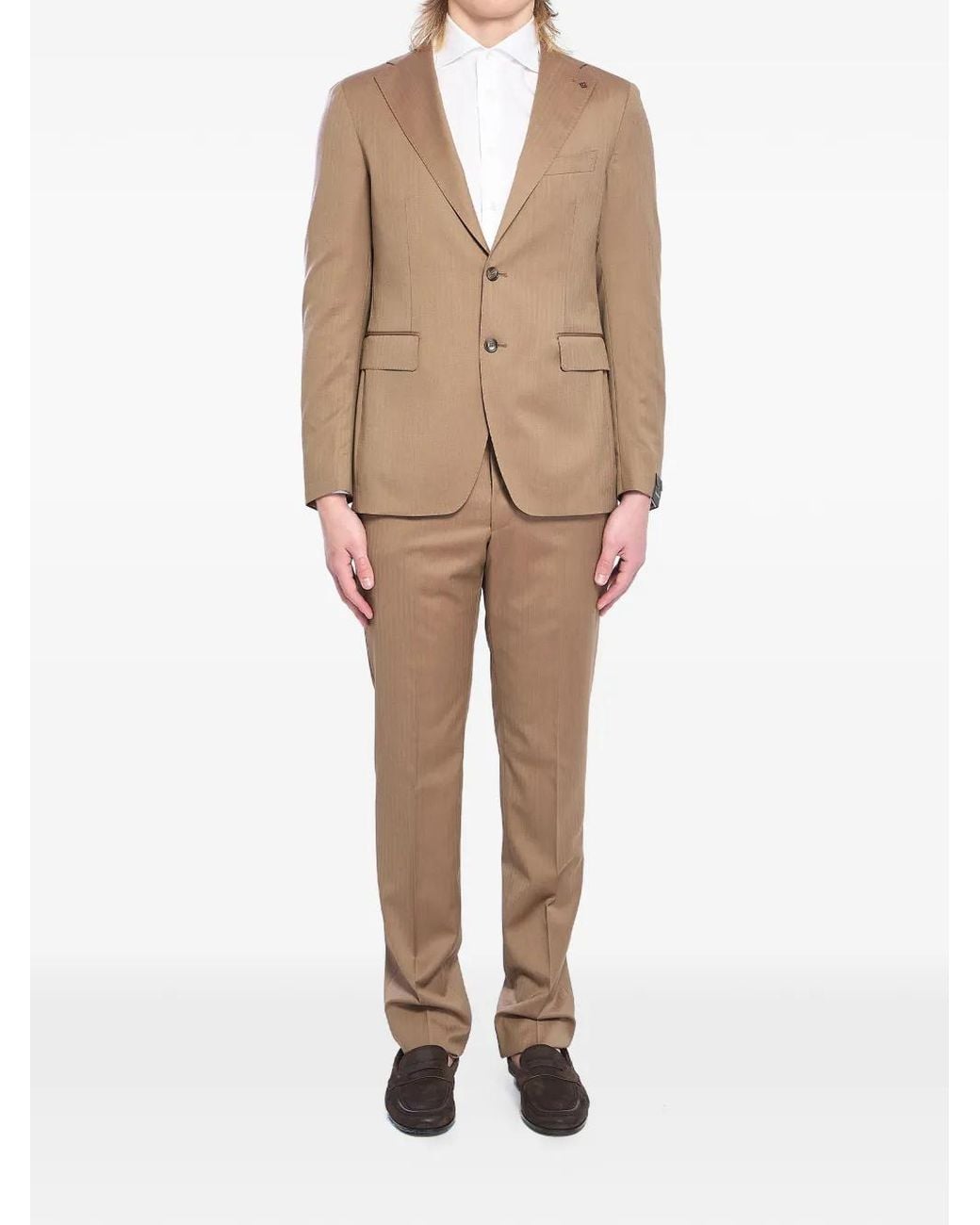 Tagliatore Natural Single-Breasted Suit for men