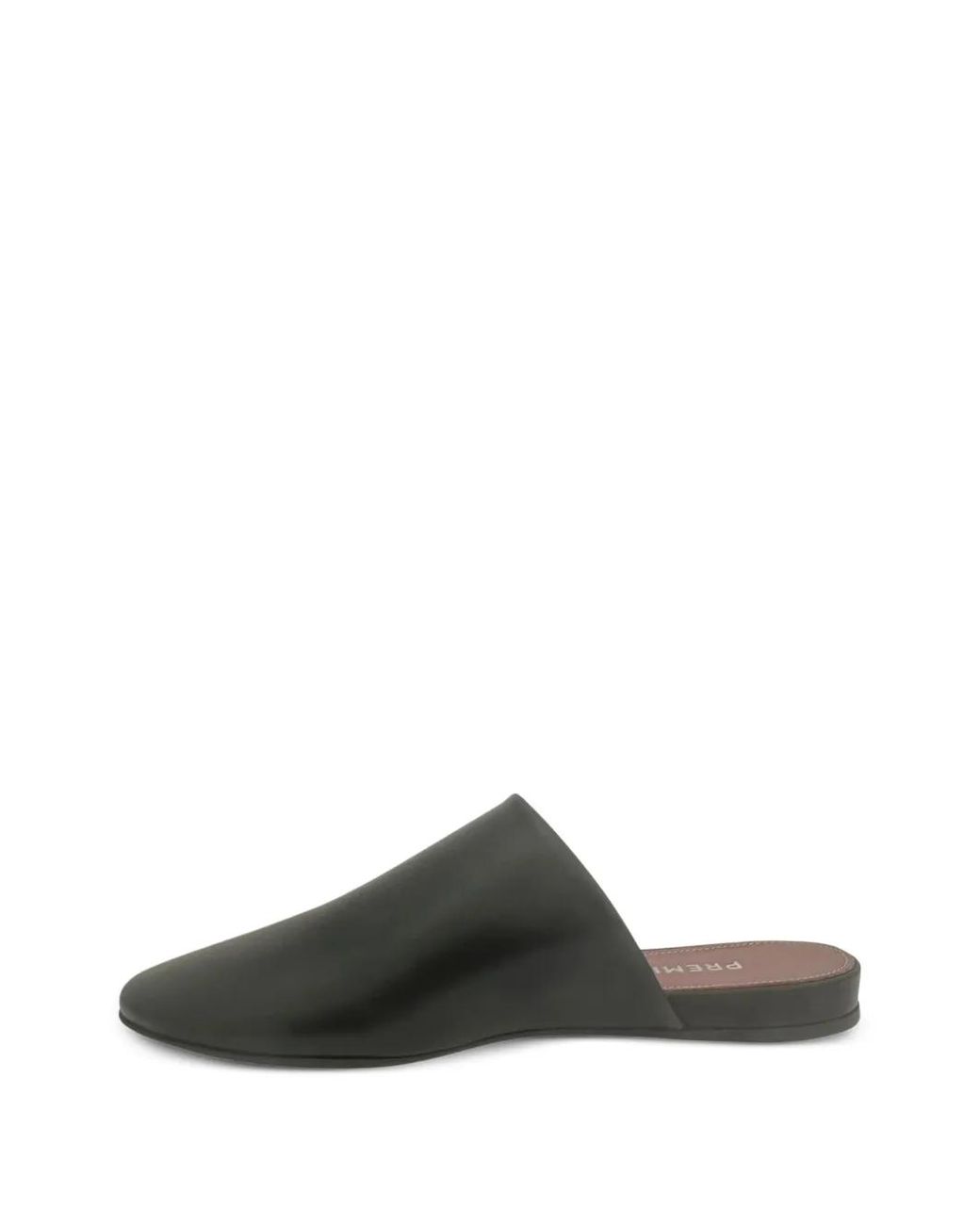 Premiata Black Mules En Cuir À Bout En Amande