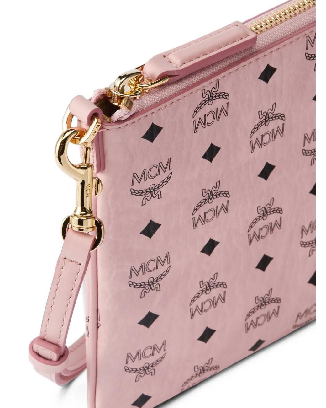 MCM Pink Aren Crossbody Pouch