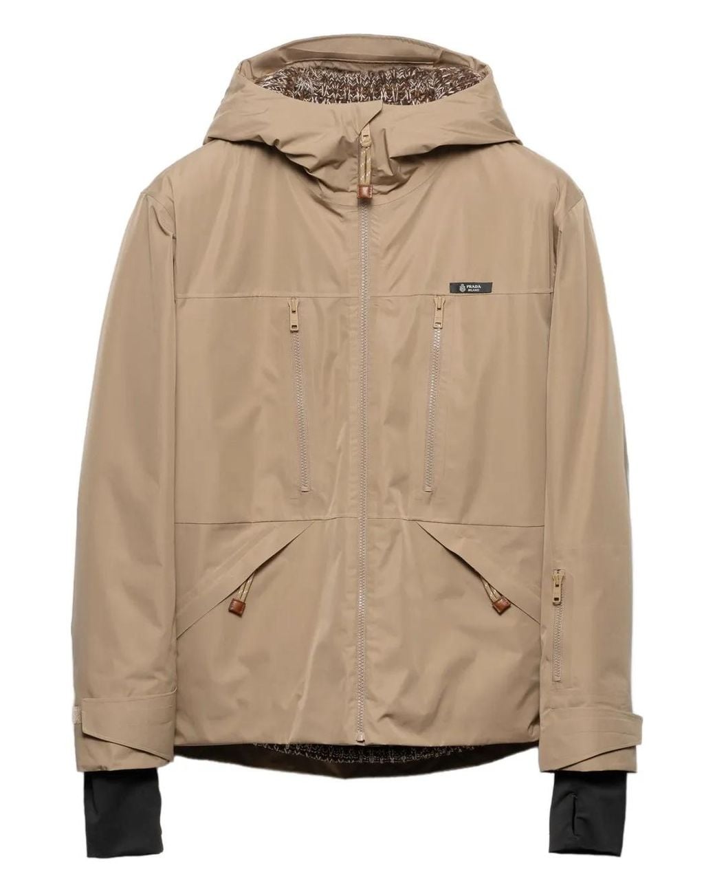 Prada Natural Technical Hooded Jacket for men