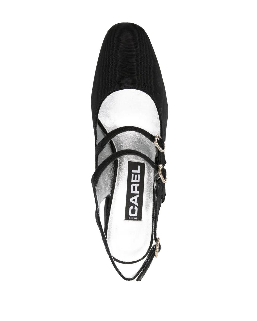 CAREL PARIS Black Banana 70Mm Slingback Pumps