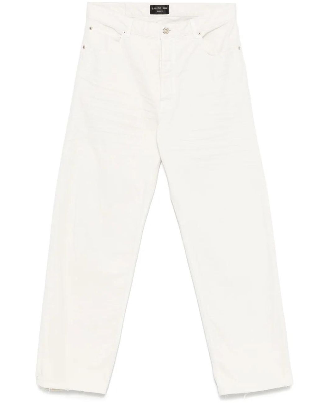 Balenciaga White Denim Cotton Jeans