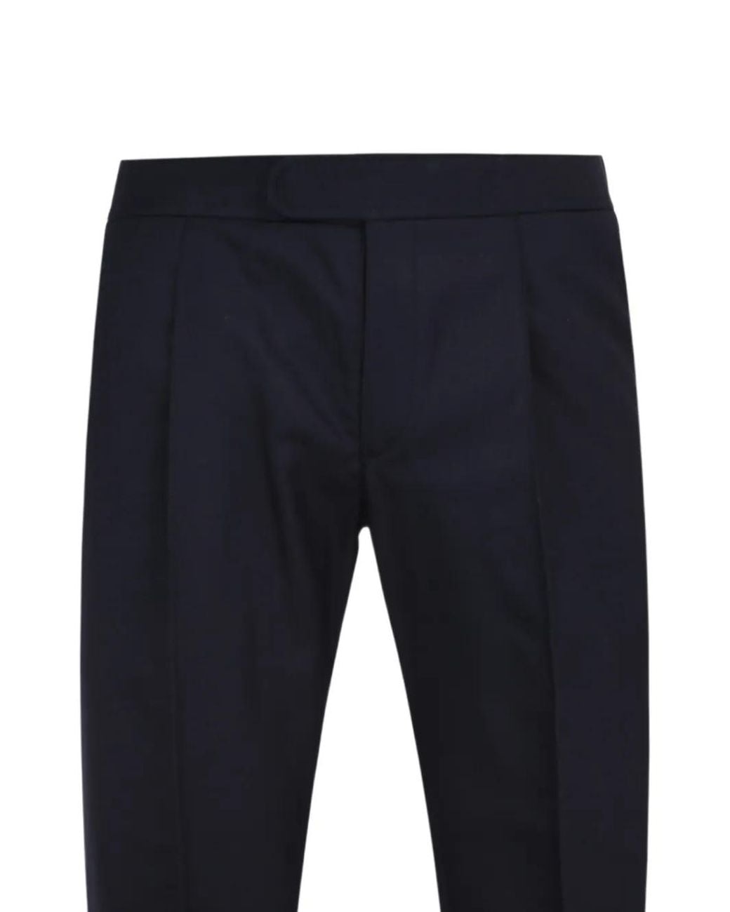 Brioni Blue Melbourne Pleated Wool Trousers for men