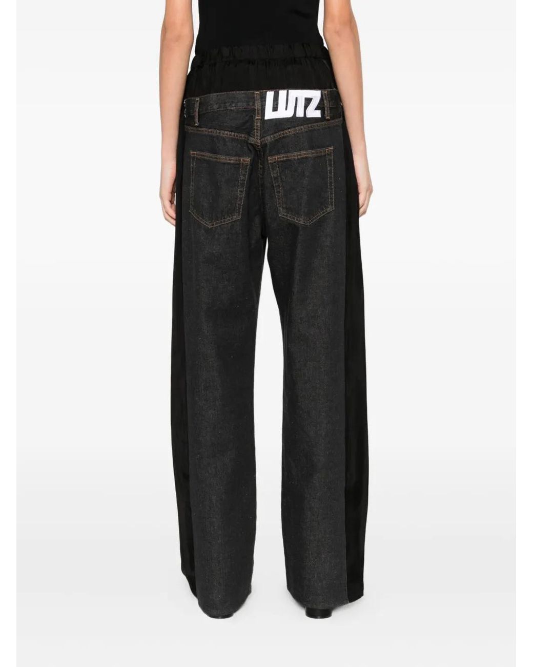 Lutz Huelle Black Low Denim Trousers
