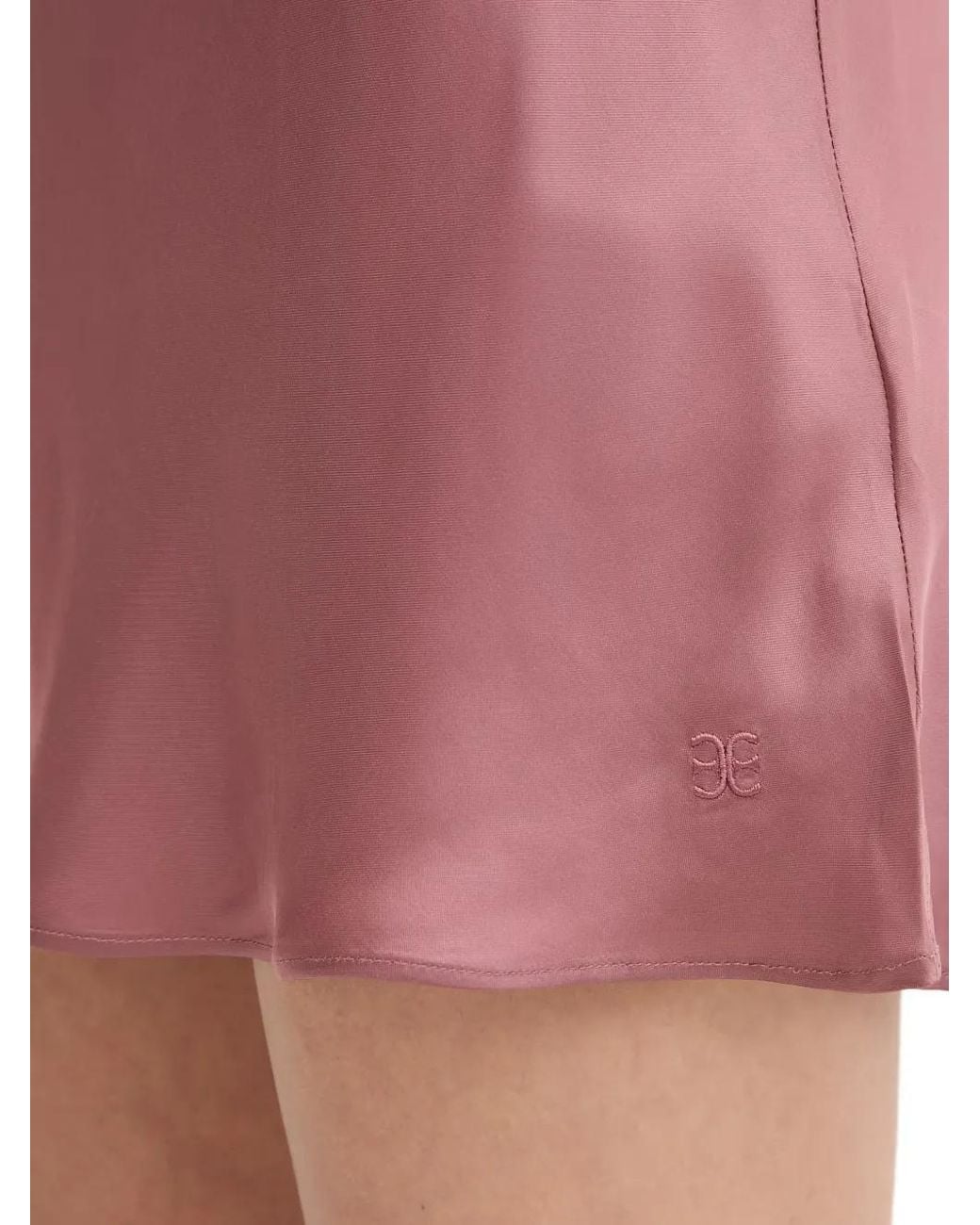 Chantelle Purple Legend Lace-Trim Satin Nightdress