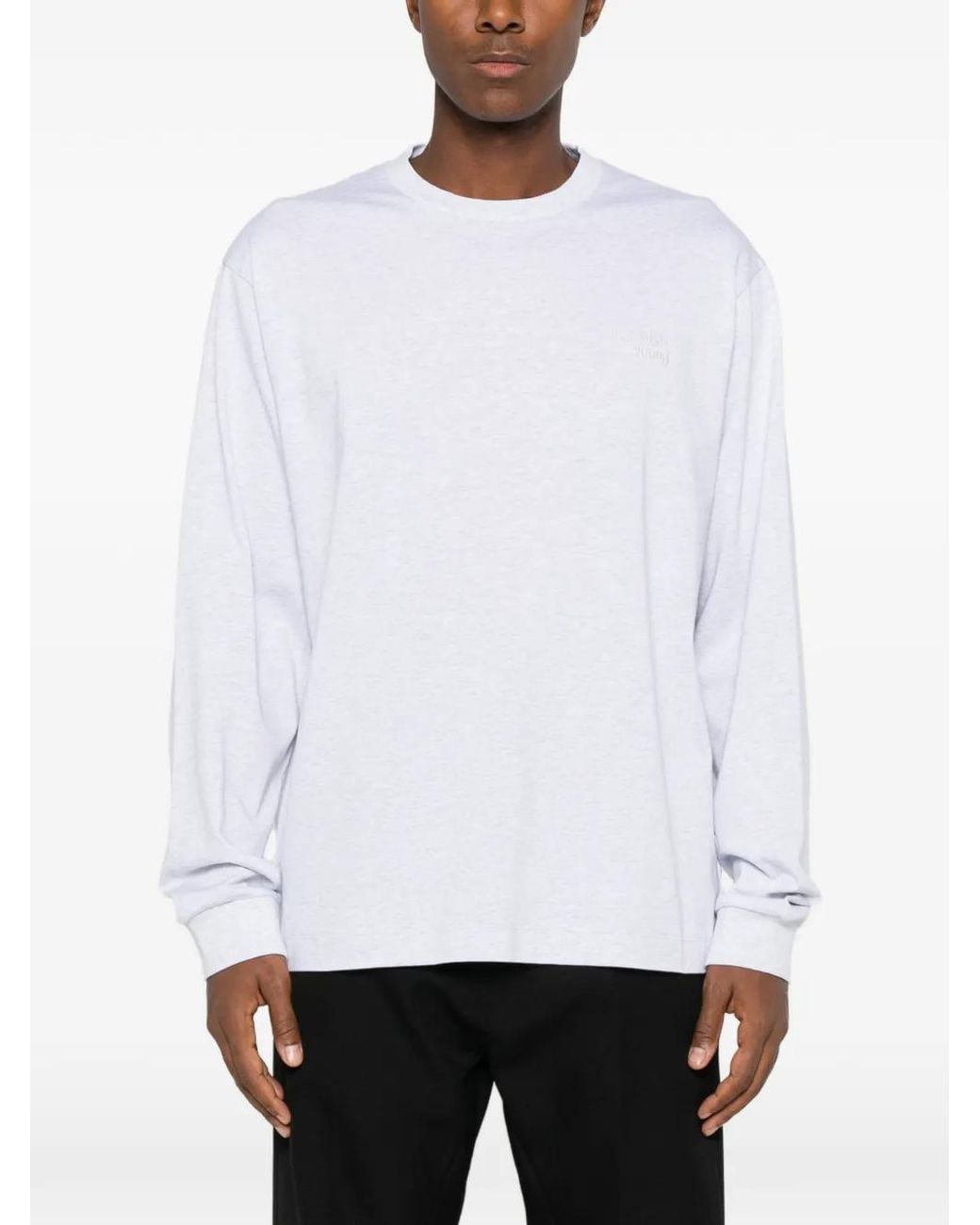 Juun.J White Graphic-Print Long-Sleeve Sweatshirt for men