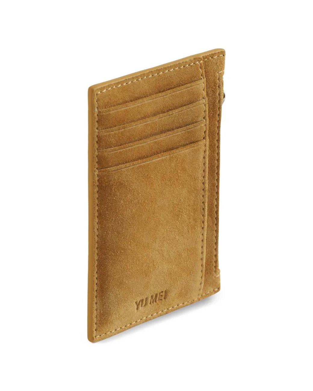Yu Mei Natural Frank Zip-Fastening Suede Wallet