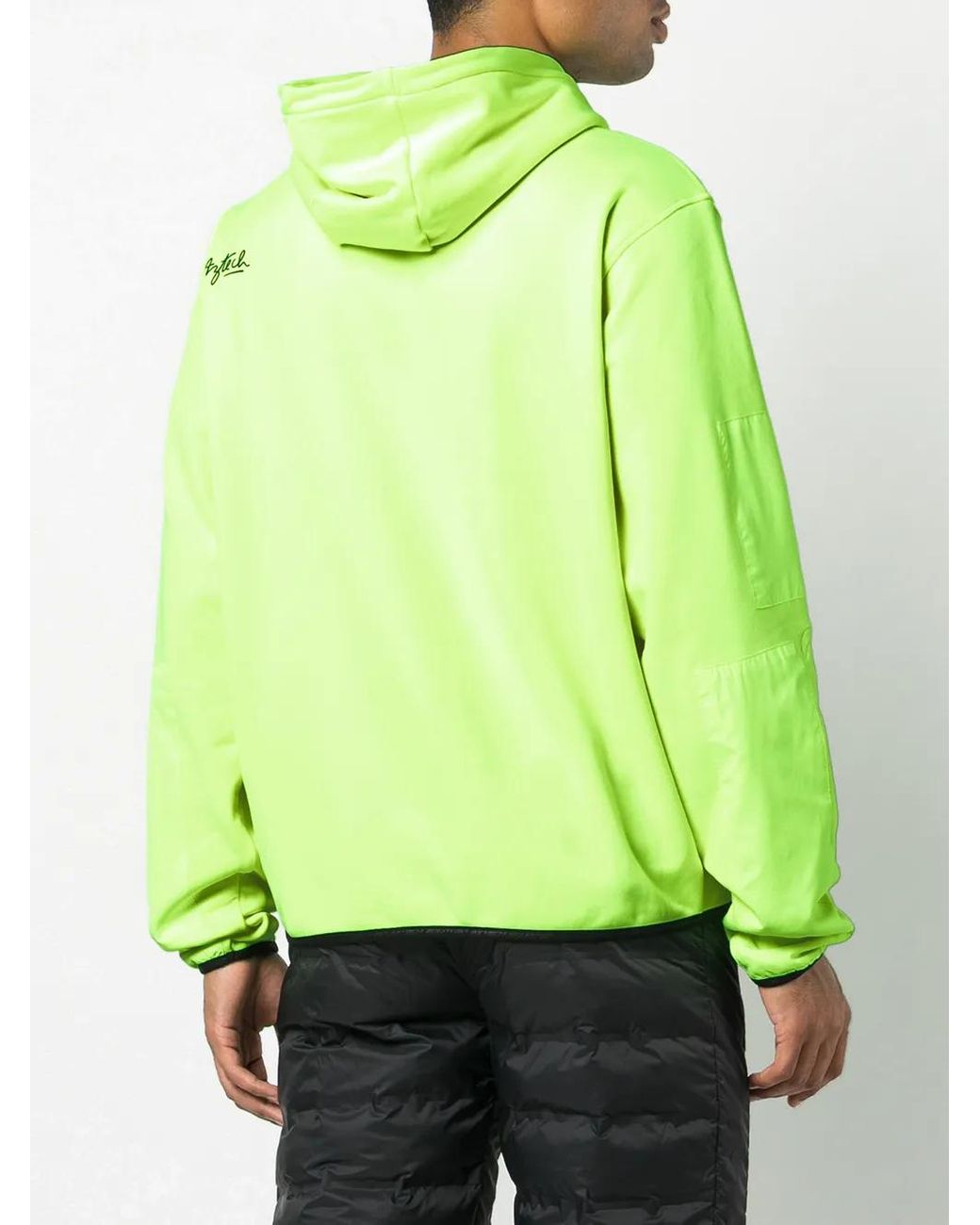Aztech Mountain Green Fleece Drawstring Hoodie for men
