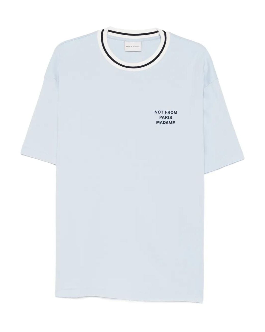 Drole de Monsieur White Crew-Neck T-Shirt for men