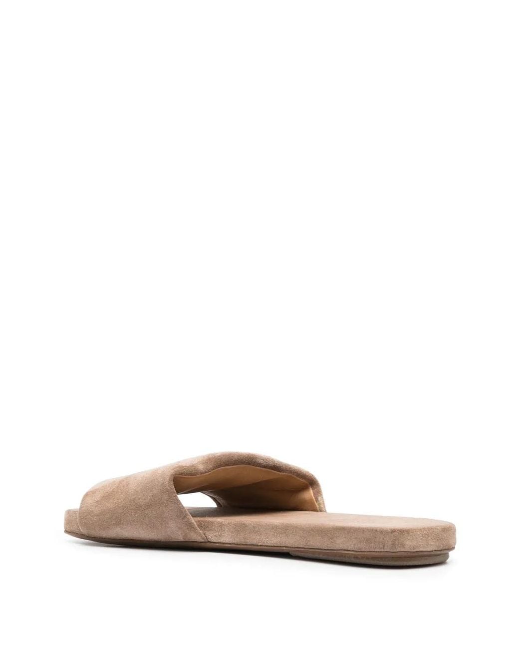 Marsèll Natural Flat Suede Slides