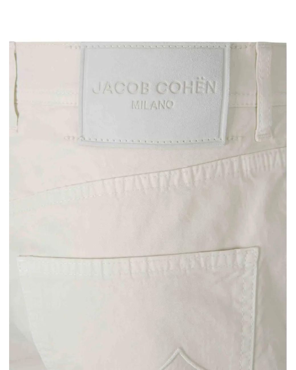 Jacob Cohen White Nicolas Bermuda Shorts for men