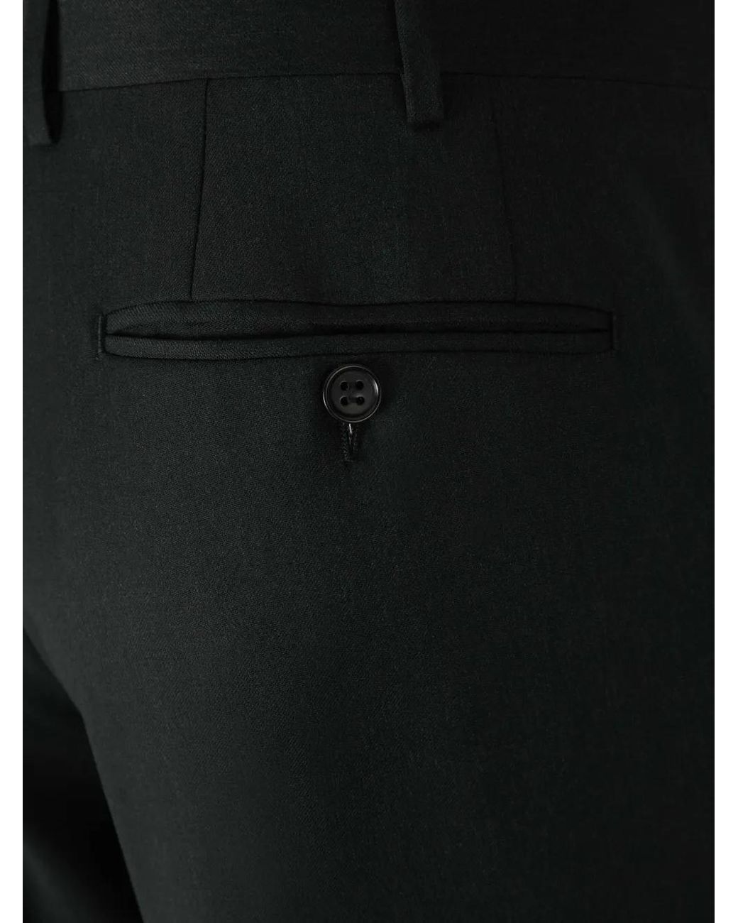 Canali Black Tailored Trousers for men