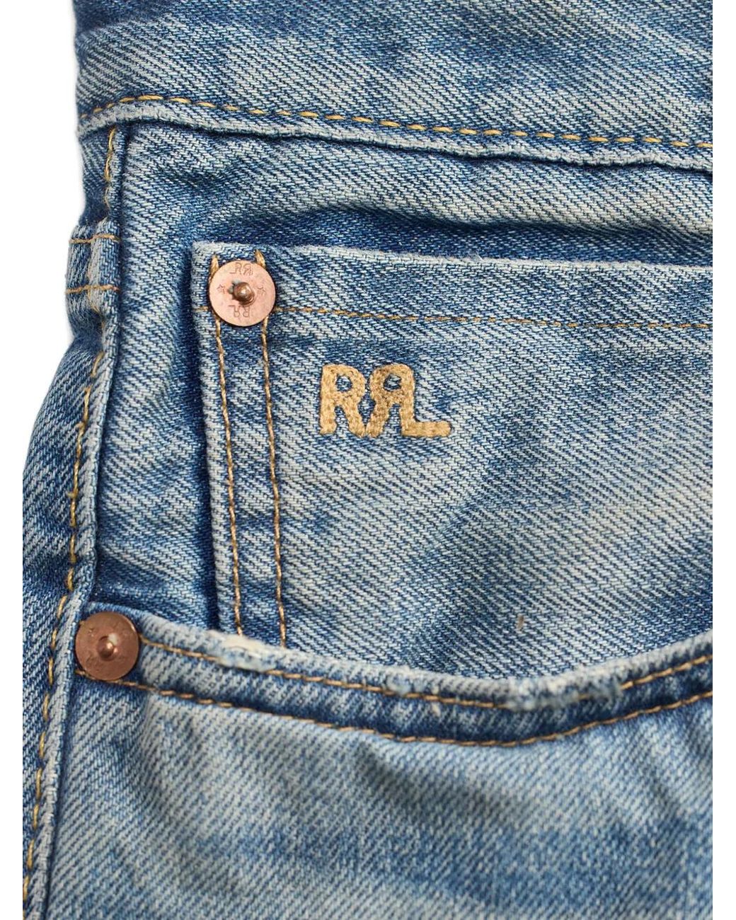 RRL Blue Clearford Selvedge Jeans for men