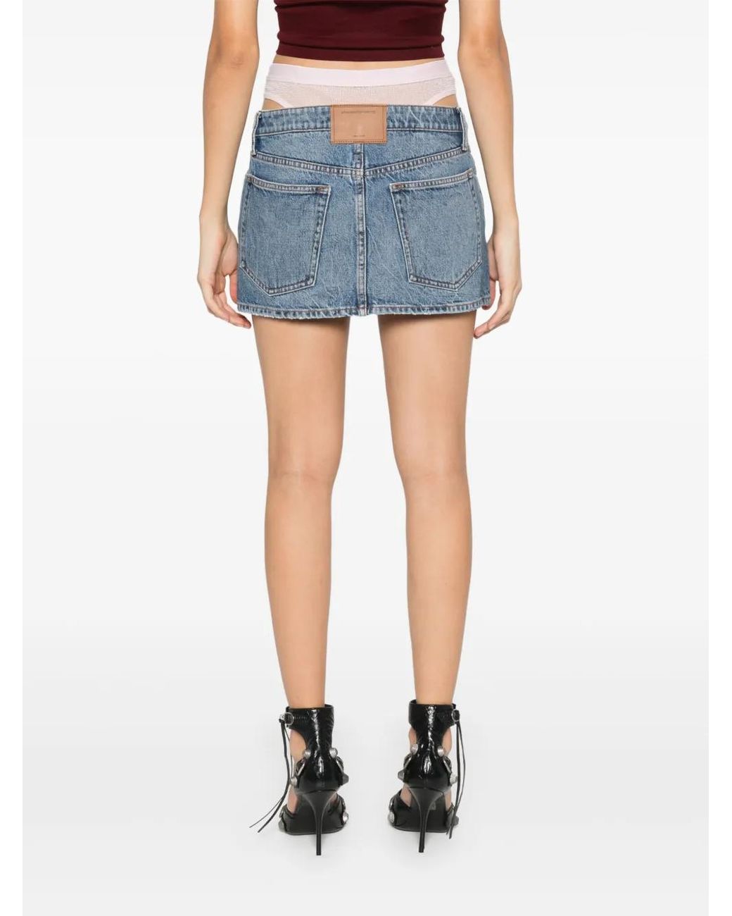 Alexander Wang Prestyle Mini-Rok in het Blue