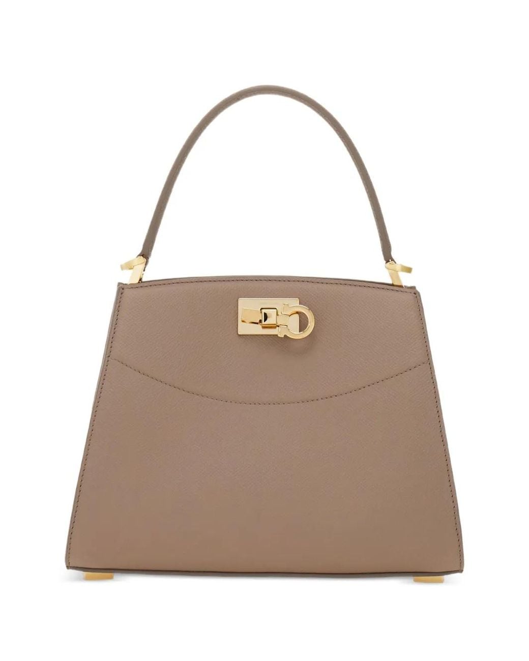 Ferragamo Natural New Studio Box Bag (Xs)