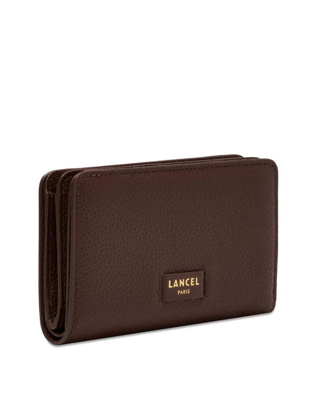 Lancel Brown Ninon Rectangular-Zip Leather Wallet