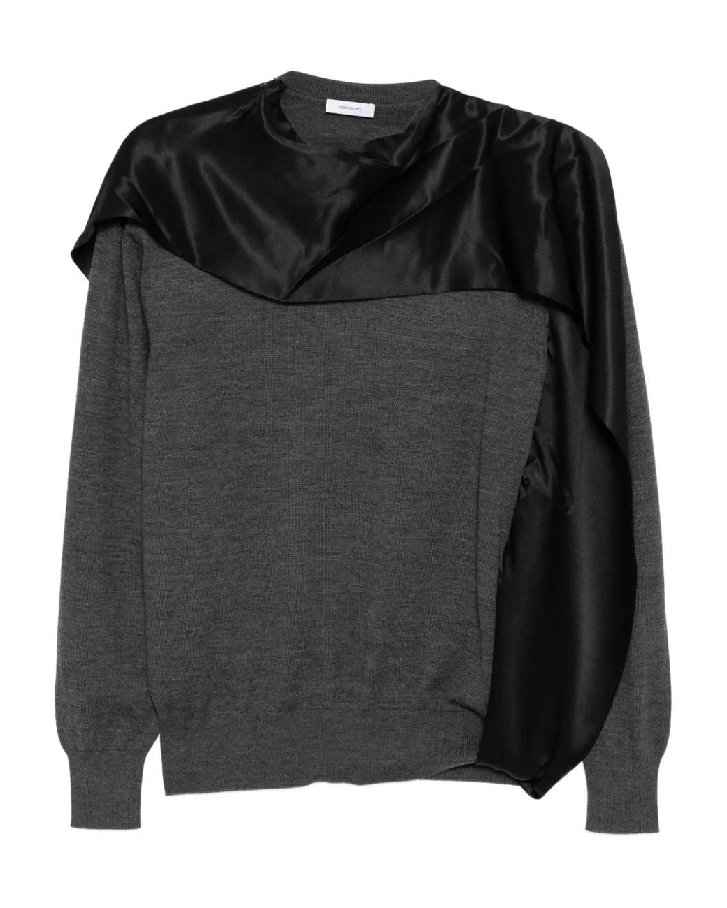 Ferragamo Black Long-Slevees Sweater
