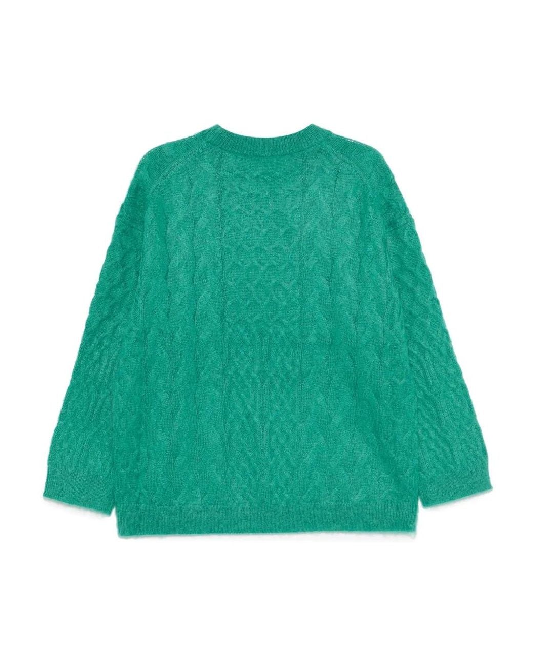 Closed Green Cable Long Sleeve Clothing