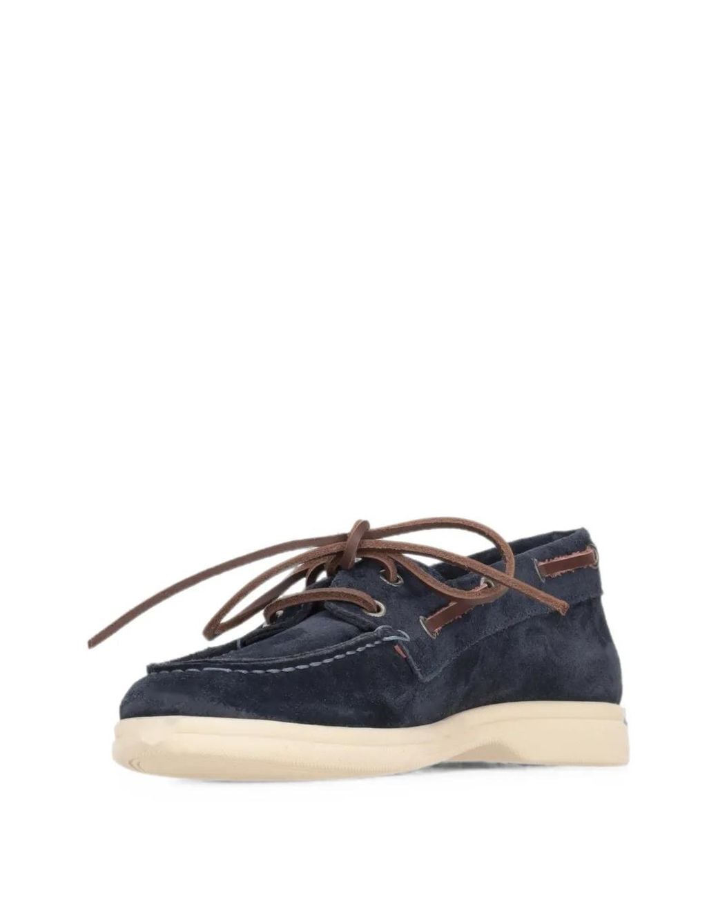Bekk Blue Lace-Up Boat Shoes