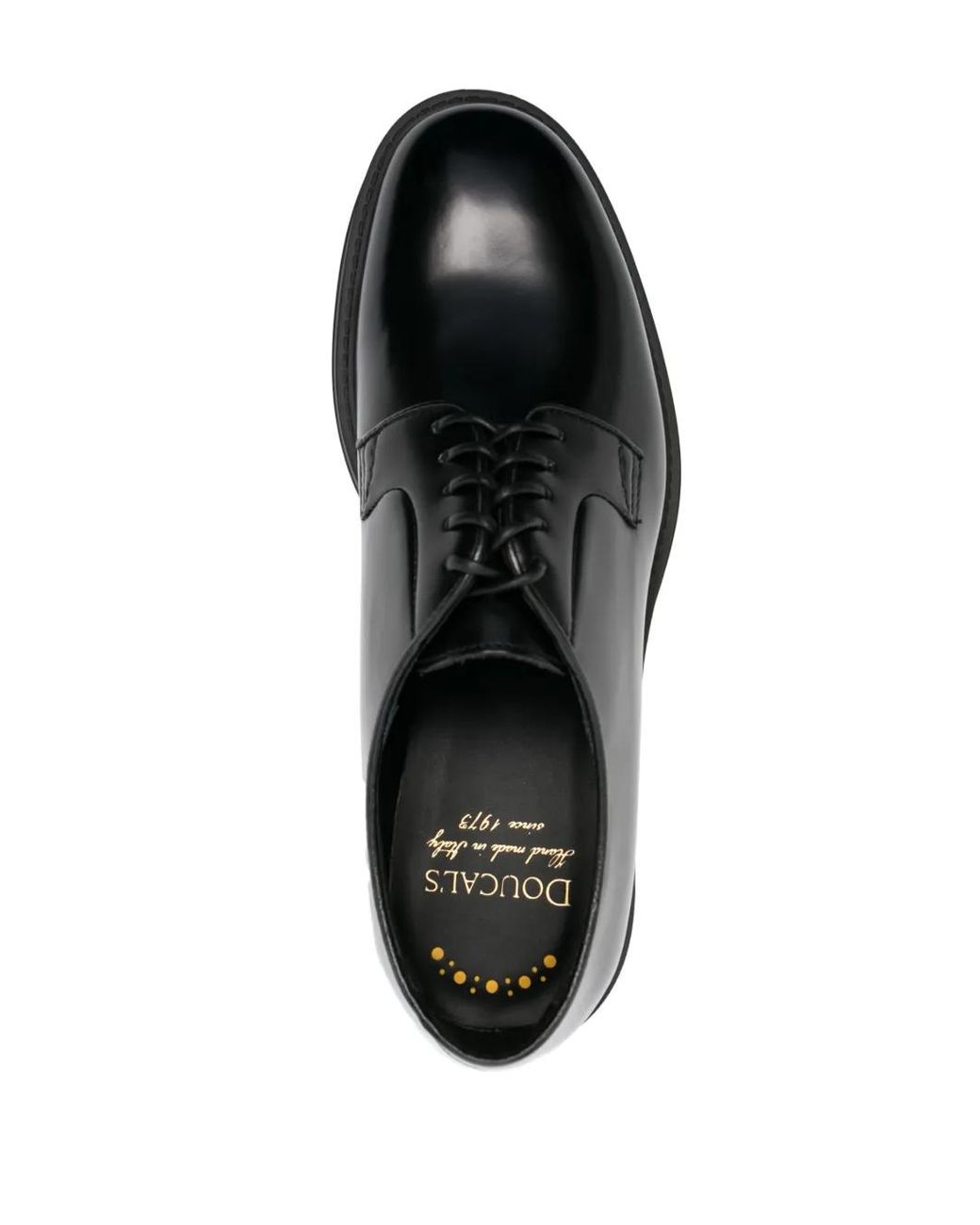Derby Con Lacci di Doucal's in Black da Uomo