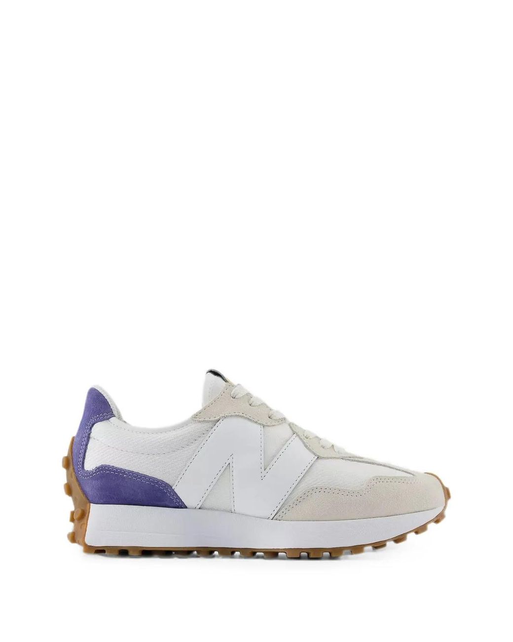 New Balance White 327 Panelled Sneakers