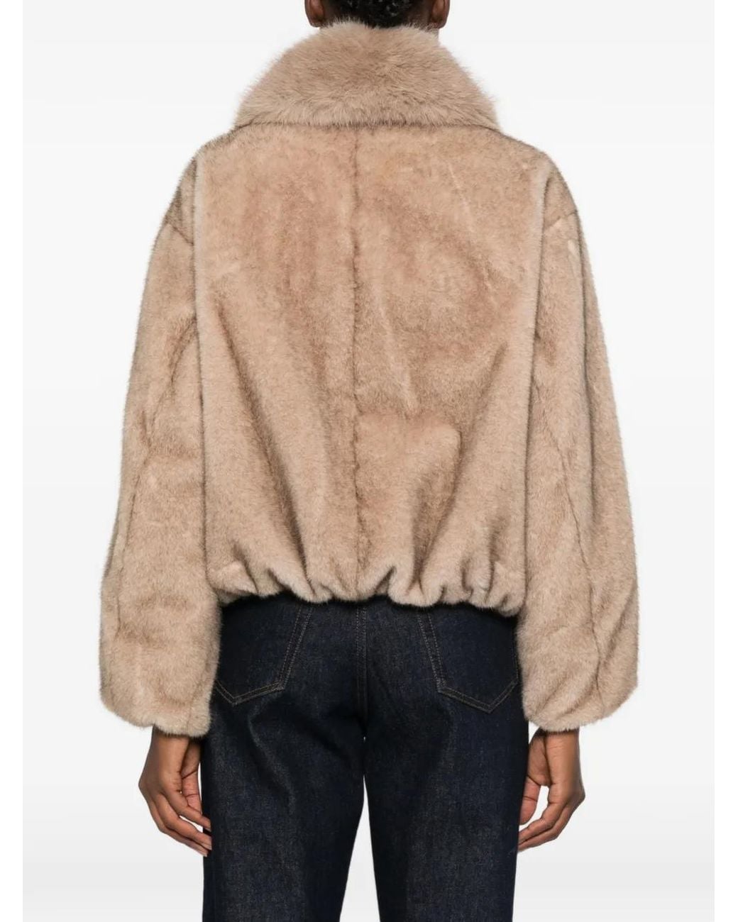 Maje Natural Faux Fur Jacket