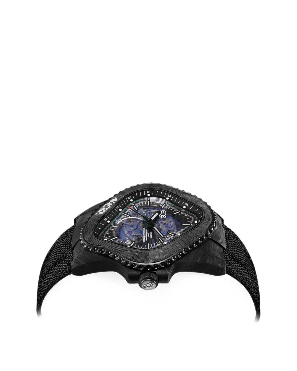 LAARVEE Black Asymmetric-Face 45Mm Watch for men