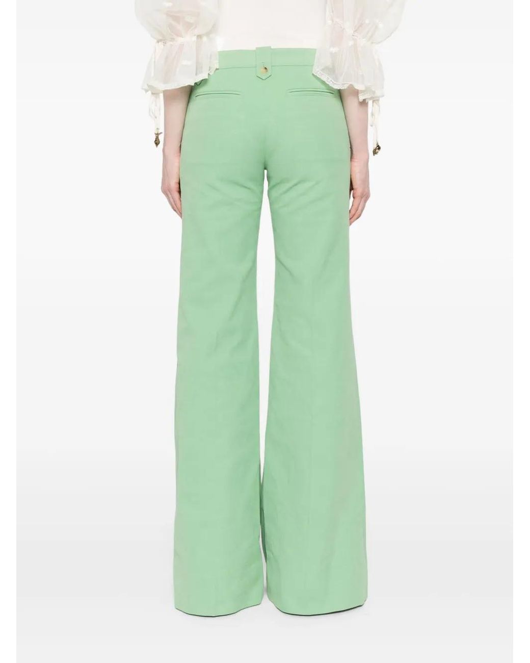 Chloé Green Cotton Pants