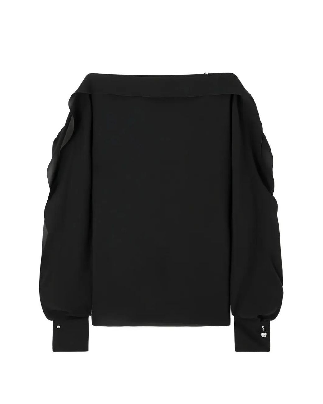 Lanvin Black Crystal-Embellishment Sweatshirt