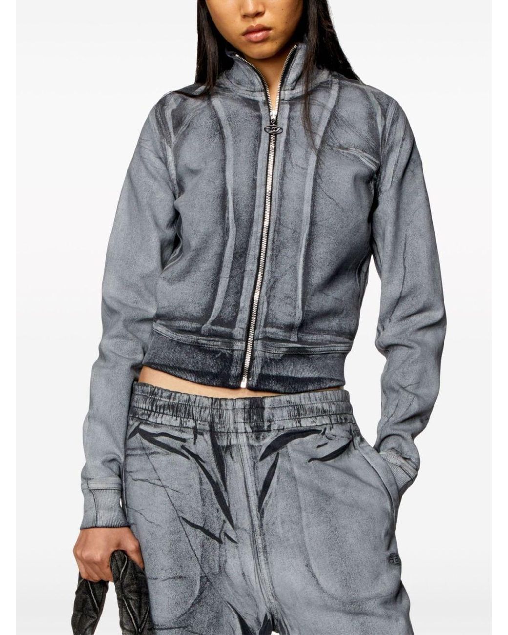 DIESEL D-Emy-S Denim Zip-Up Jacket in Blue | Lyst