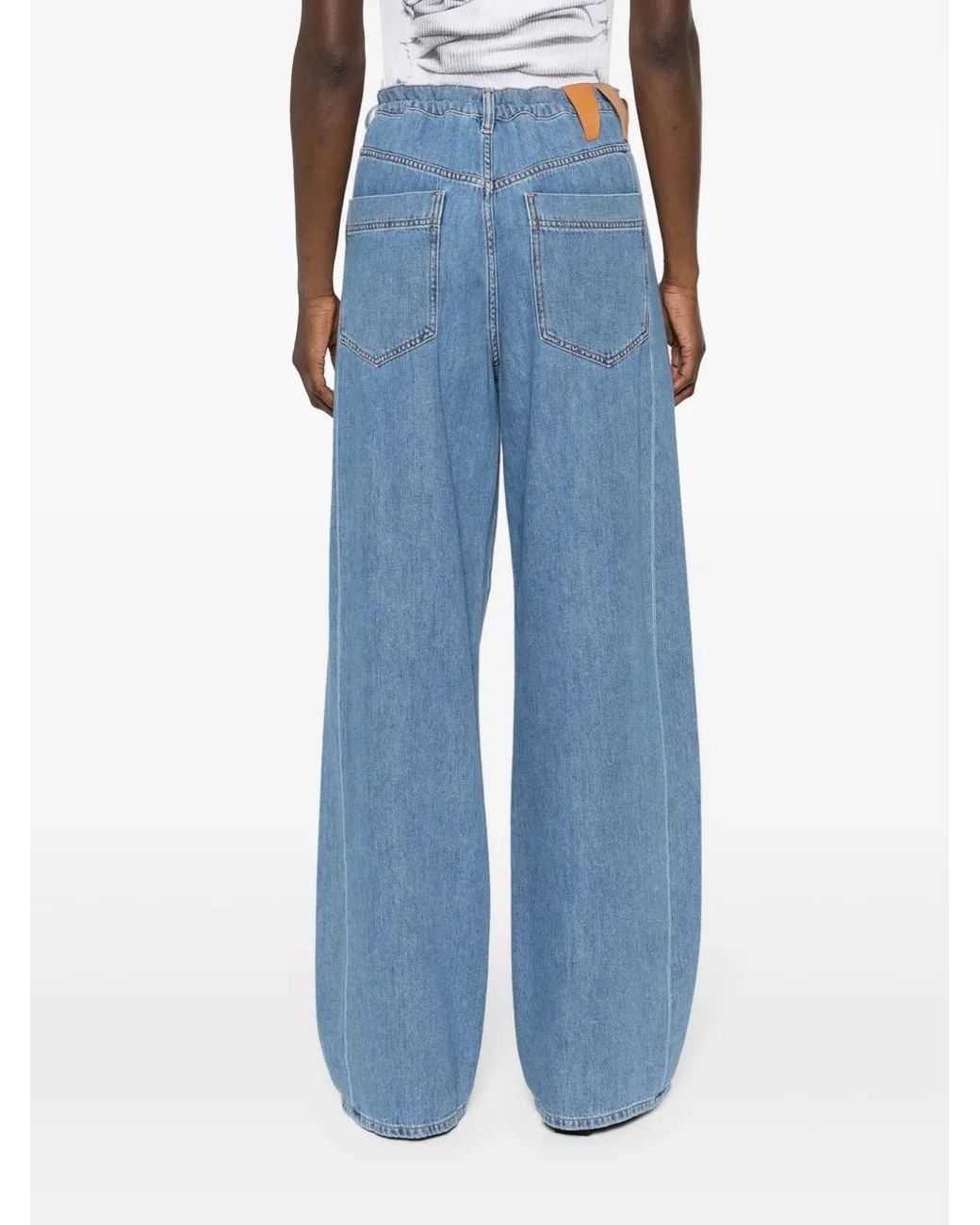DARKPARK Blue Iris Mid-Rise Wide-Leg Jeans