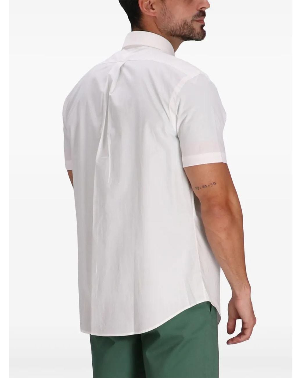 Polo Ralph Lauren White Logo-Embroidered Short-Sleeve Shirt for men