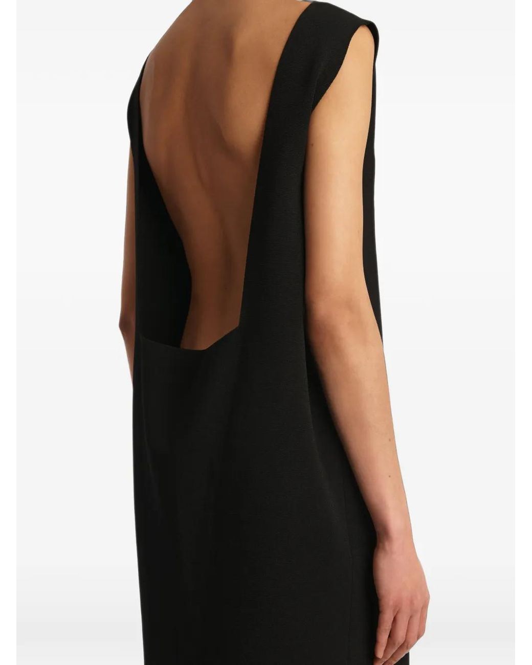 Khaite Black Malik Midi Dress