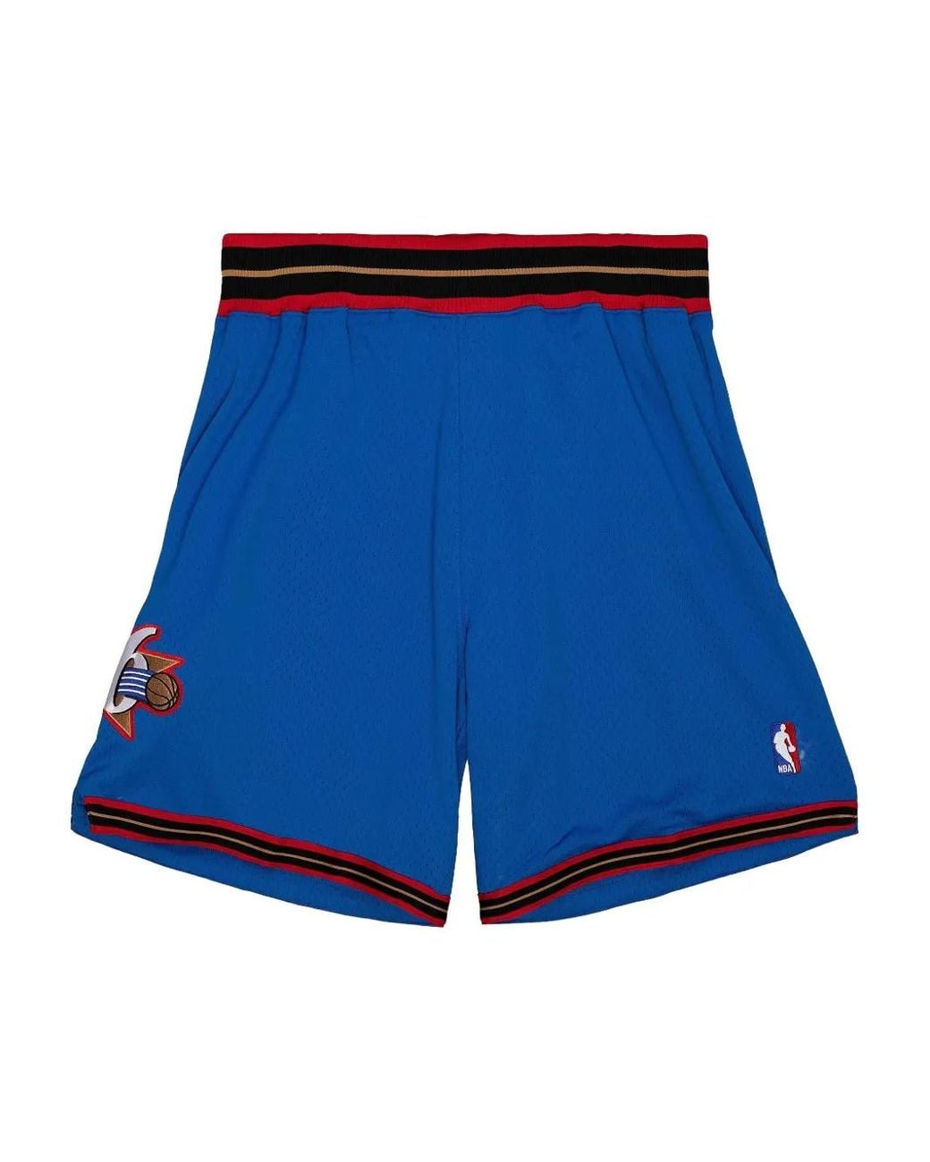 Mitchell & Ness Blue Philadelphia 76Ers Royal 1999-00 Alternate Authentic Basketball Shorts for men