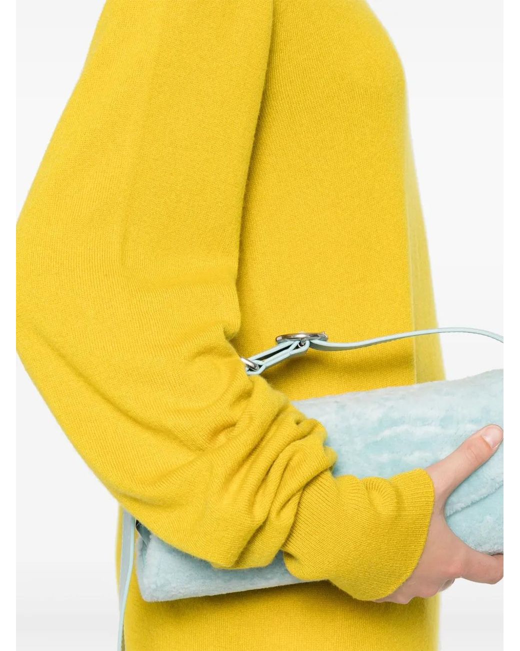 Jil Sander Yellow Knitted Cashmere Jumper