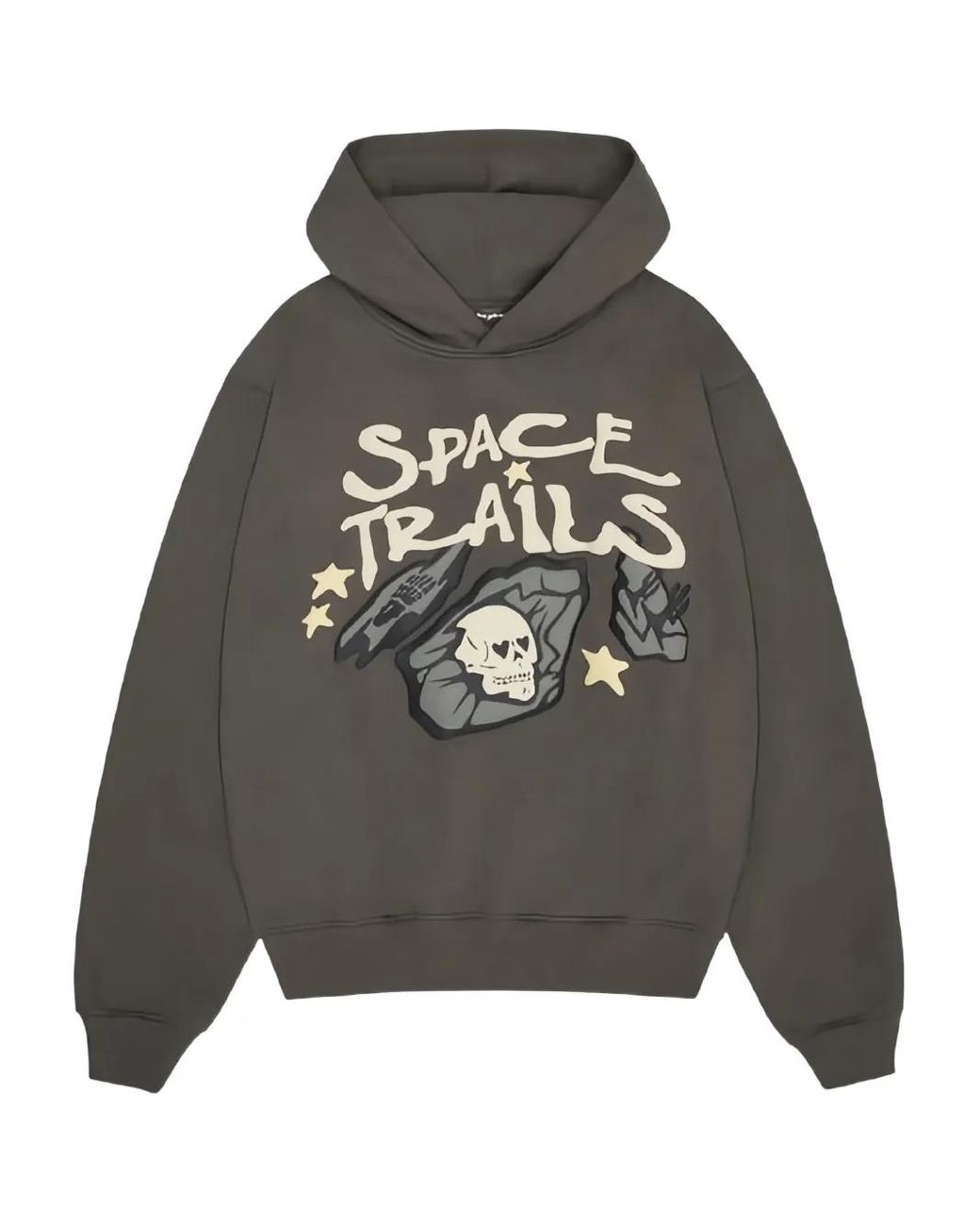 BROKEN PLANET Gray Market Graphic-Printed Hoodie