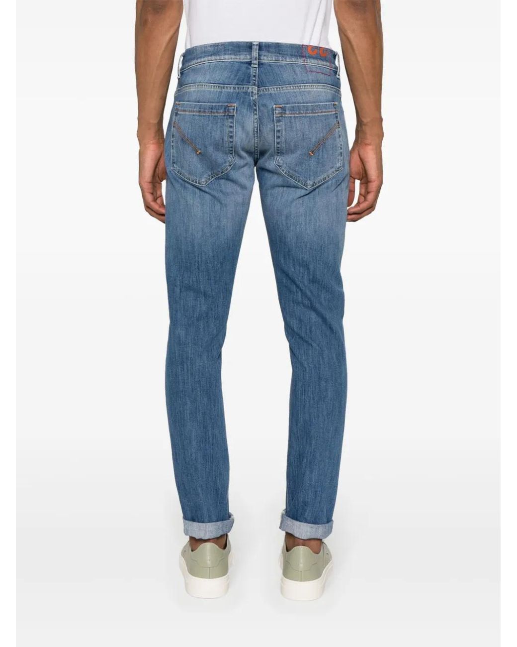 Dondup Blue George Mid-Rise Skinny Jeans for men