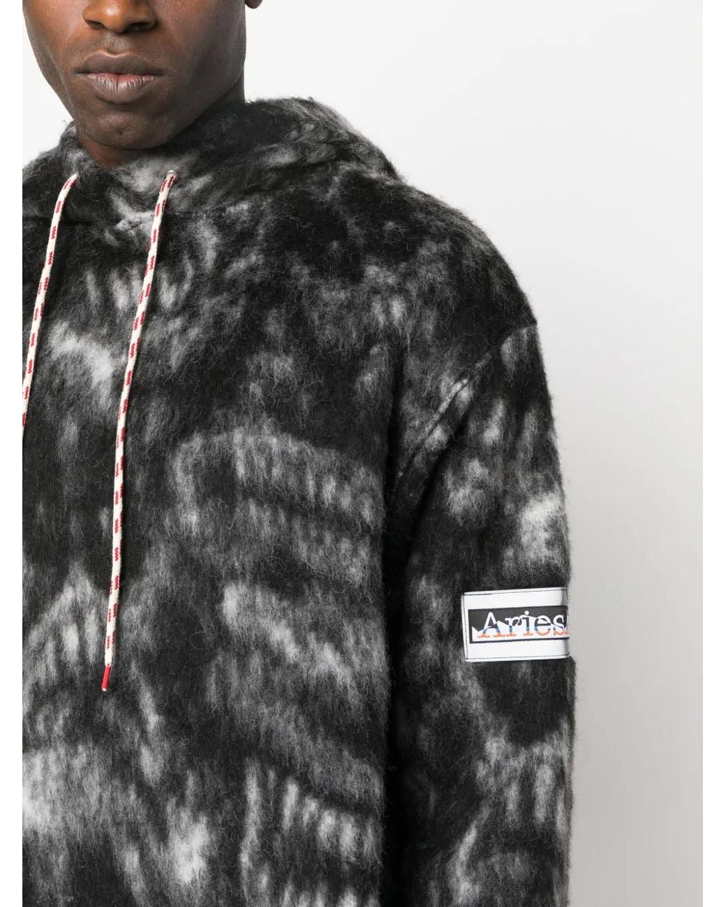 Aries Hoodie Mit Logo-Patch in Black für Herren