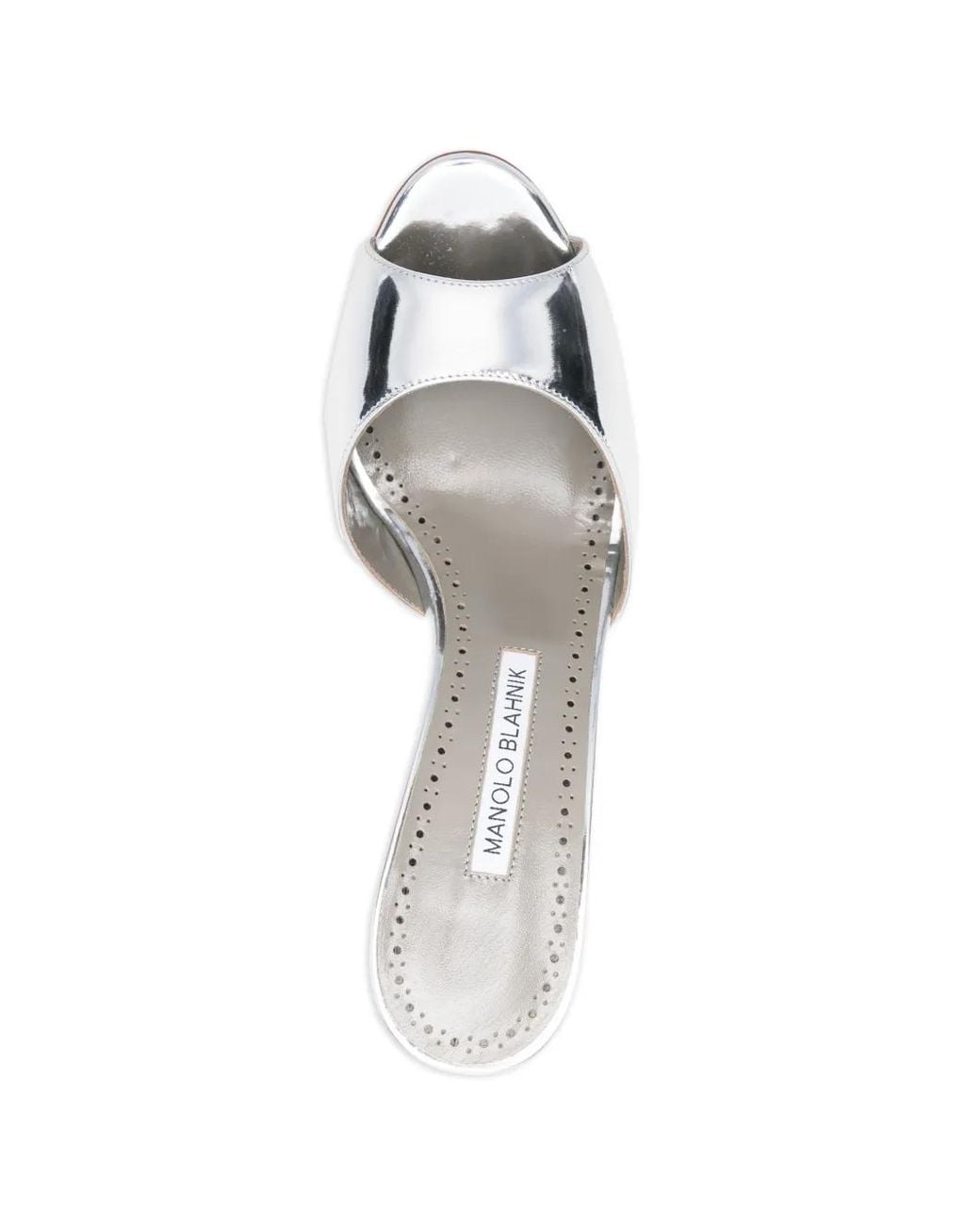 Manolo Blahnik White Astucla Pointed Pumps