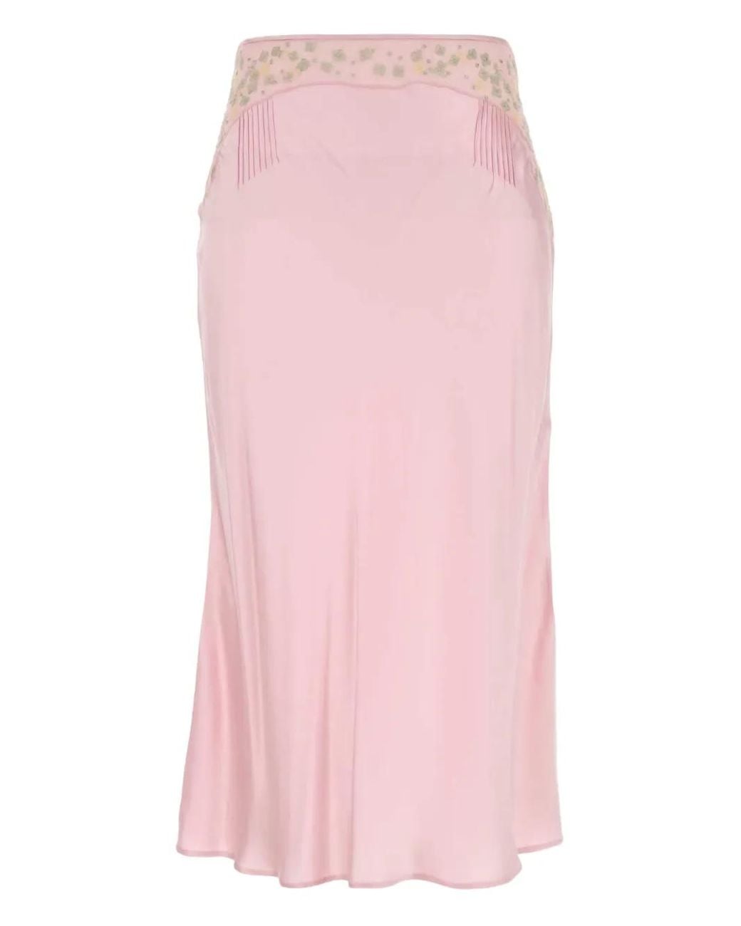 Prada Pink Satin Skirt