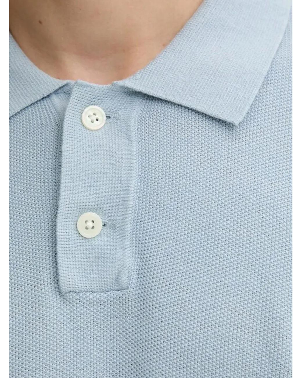 Levi's Blue Polo Boutonné À Poche Poitrine for men