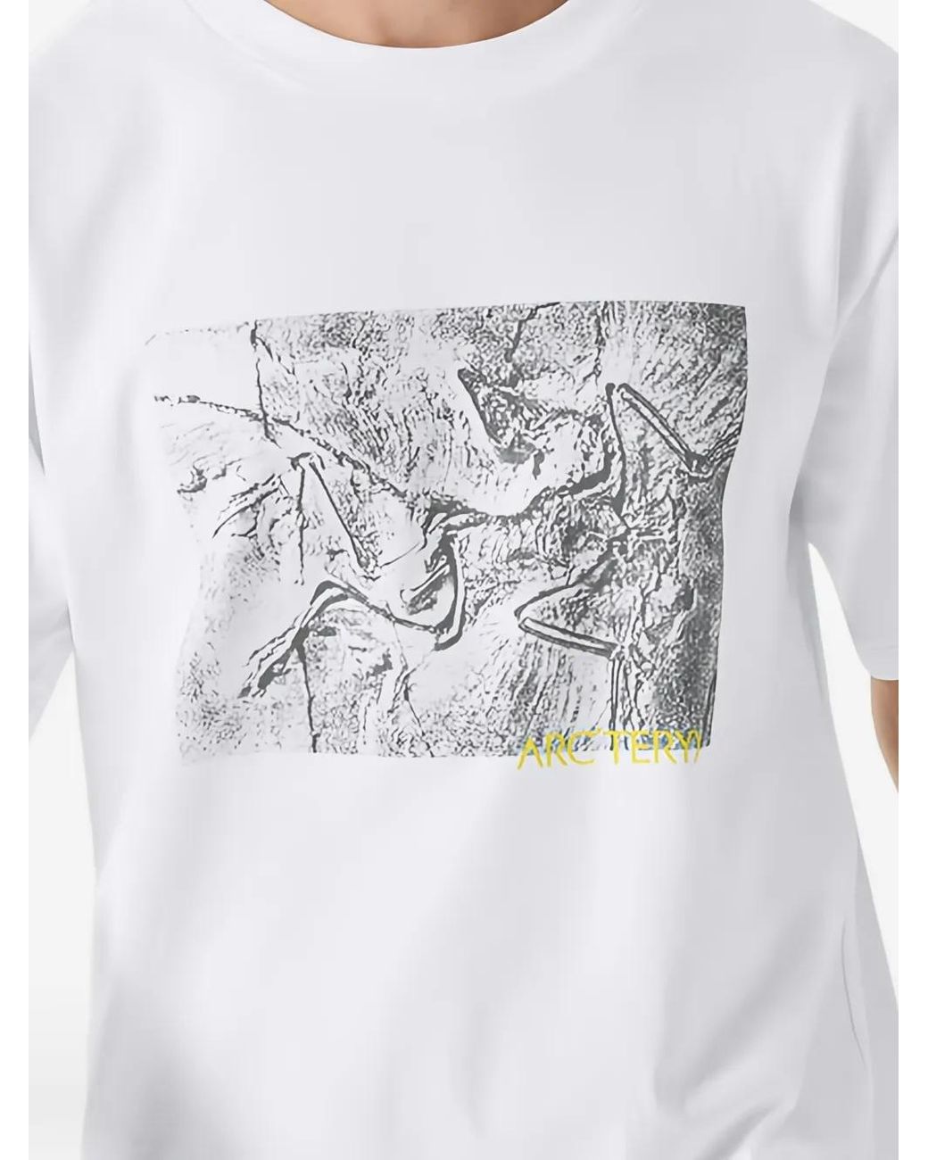 Arc'teryx White Kragg Graphic T-Shirt for men