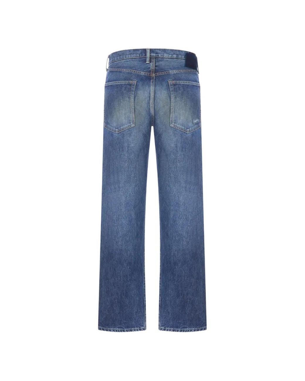 Visvim Blue Logo-Patch Jeans for men