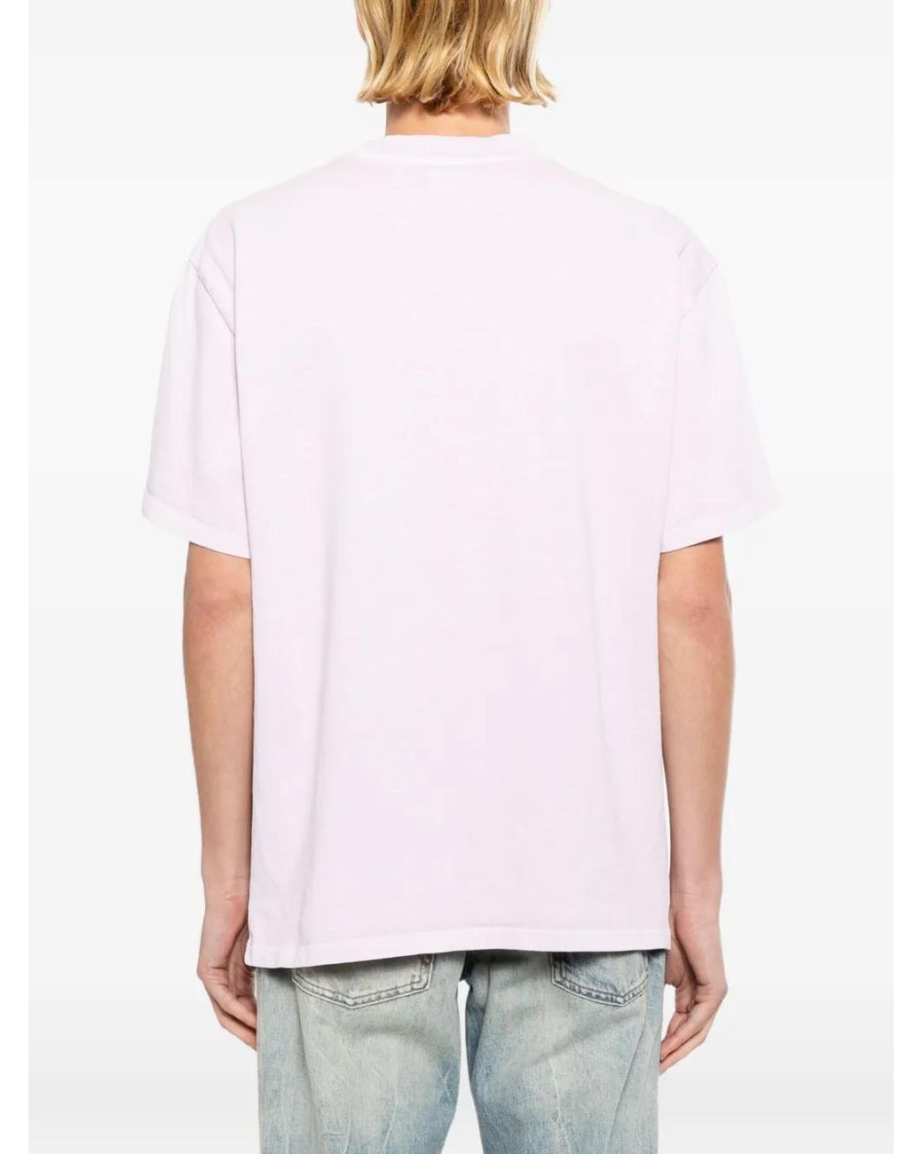 Melt Pink Cotton T-Shirt for men