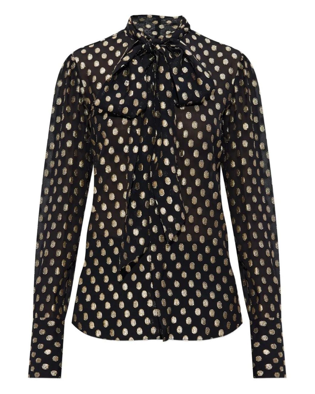 DSquared² Gestrikte Blouse Met Stippen in het Black