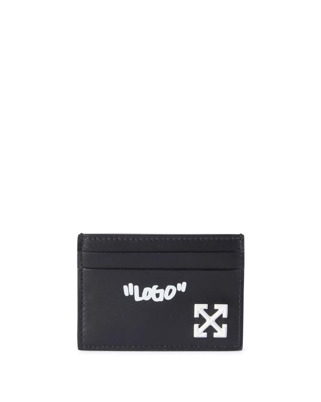 Off-White c/o Virgil Abloh White Jitney Leather Card Holder