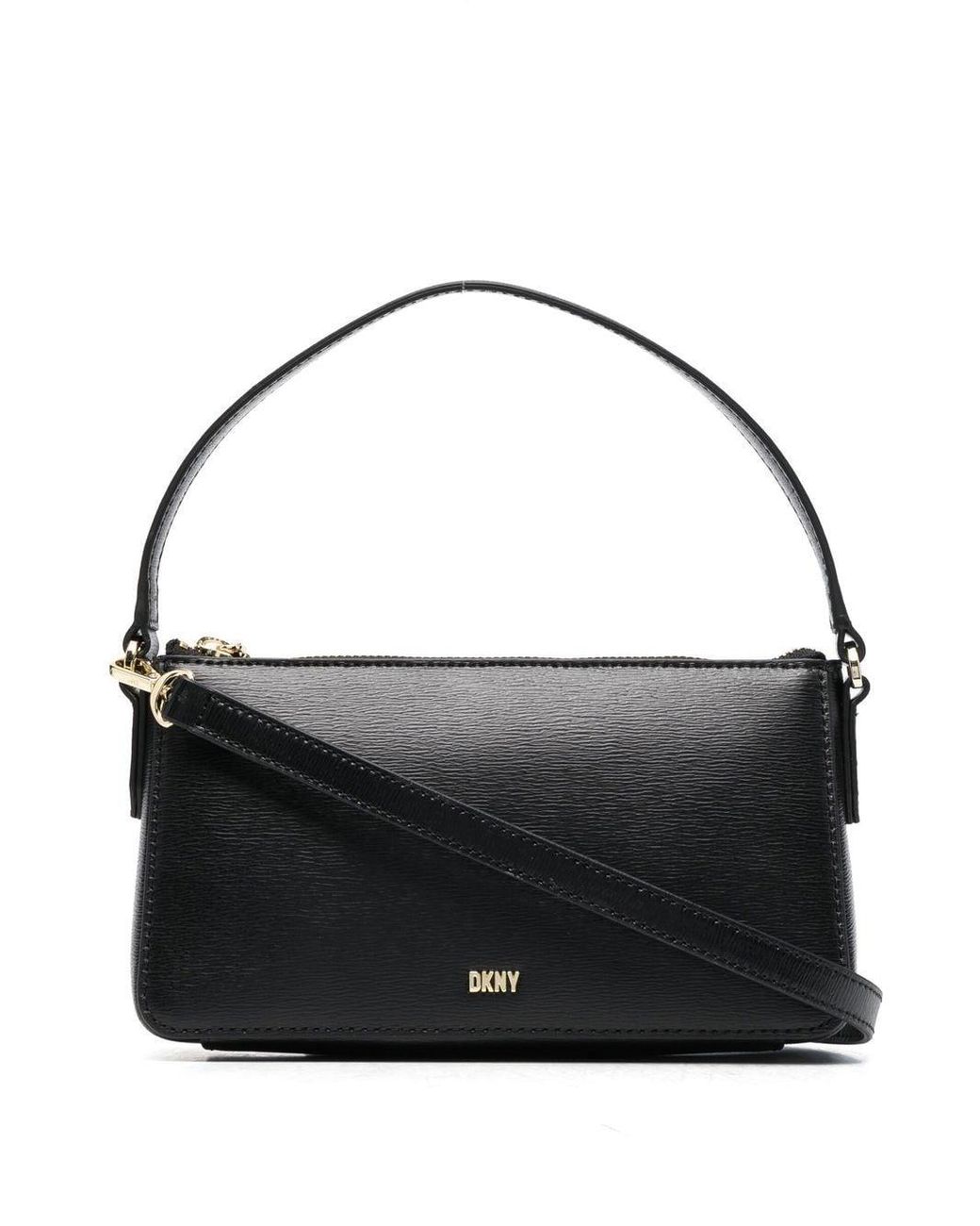 DKNY Irina Leather Crossbody Bag in Black | Lyst