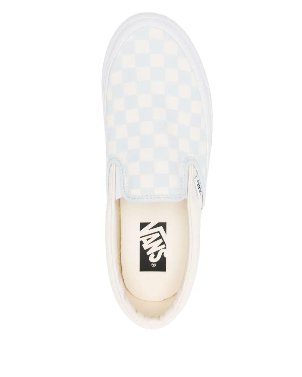 Vans White Classic Slip-On Checkerboard Sneakers