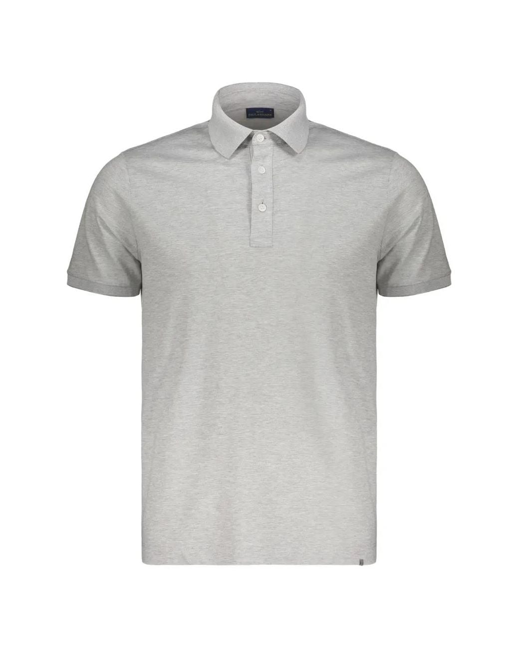Paul & Shark Gray Polo Boutonné À Manches Courtes for men
