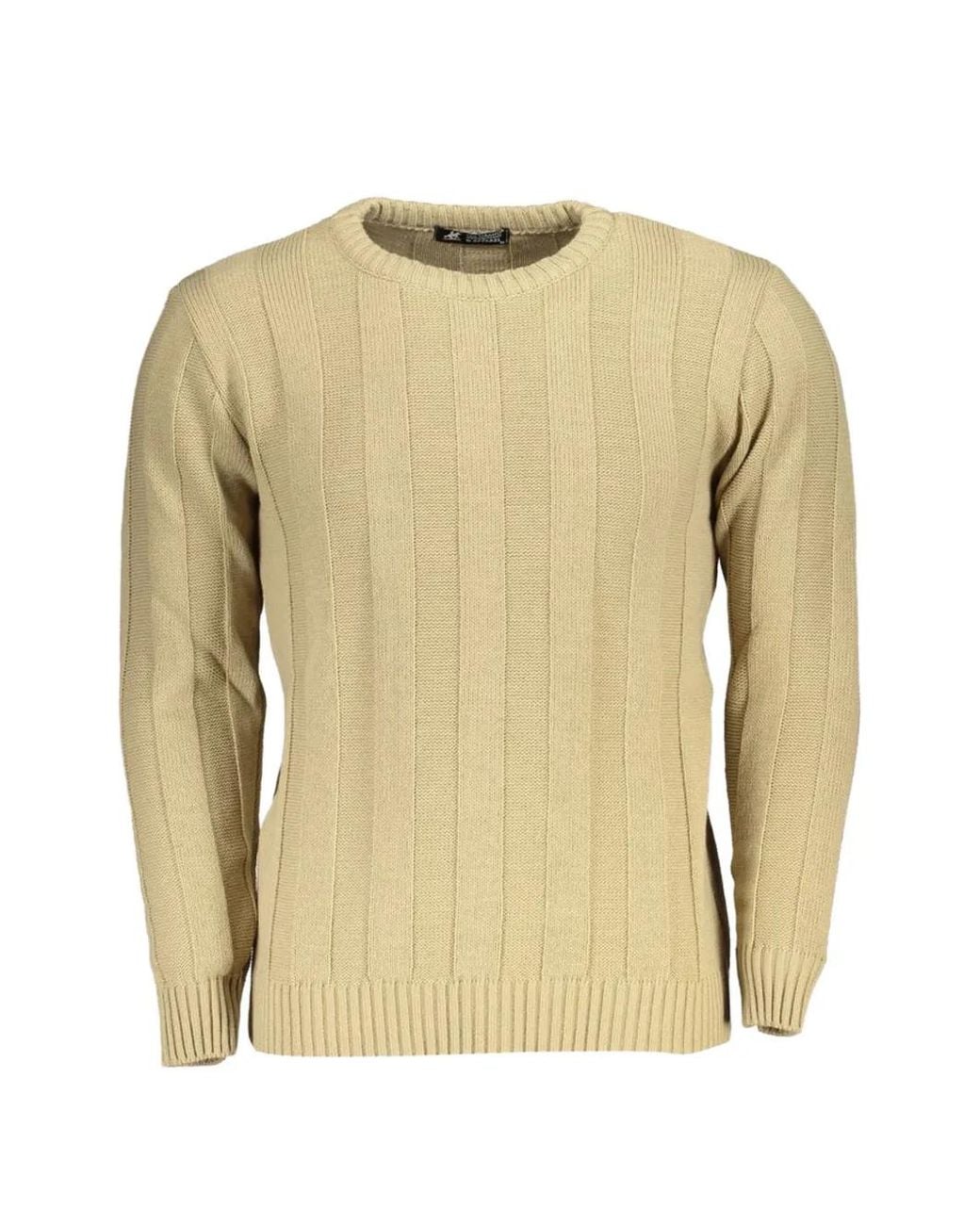 U.S. Grand Natural Ribbed-Knit Sweater for men